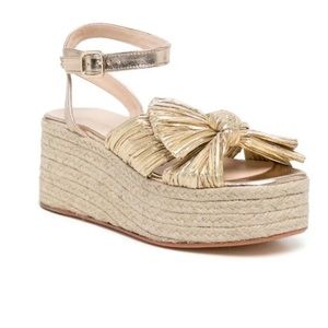 LOEFFLER RANDALL Posey Platform Espadrille Gold 11
